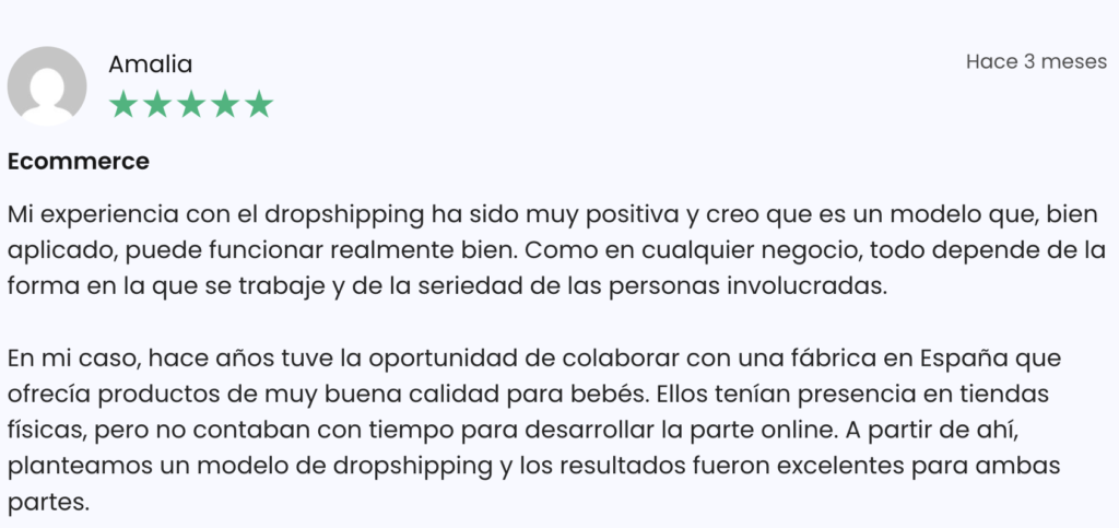 amalia, testimonio sobre el curso